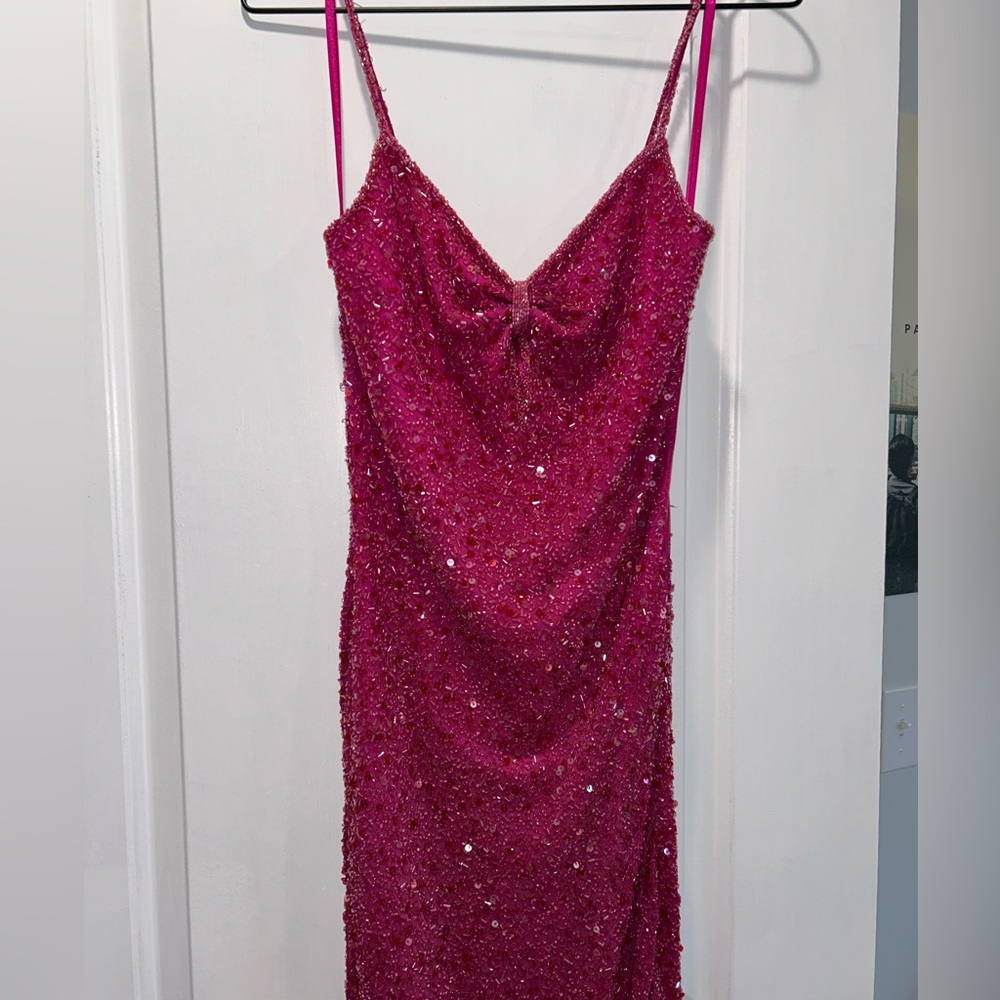 Scala Fuchsia Magenta Silk Dress